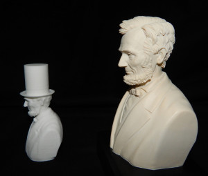 lincoln bust 3d scanned by the robocular 3D scanner