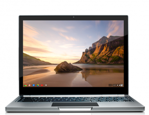 Chromebook Pixel high-resolution display front