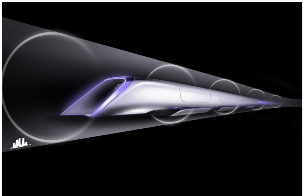 hyperloop capsule rendering not a train