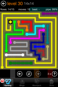 flow free 14 by 14 puzzle