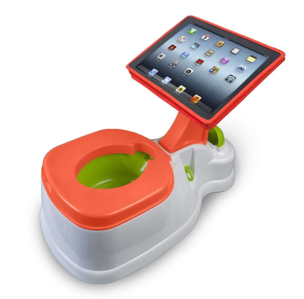 the ipotty - a potty training toilet with a built-in ipad stand