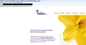 1800 flowers - the worst email newsletter