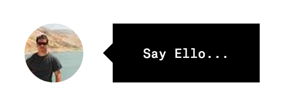 Ello Say Ello button for social network
