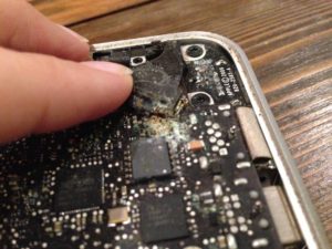 A dirty, dusty macbook